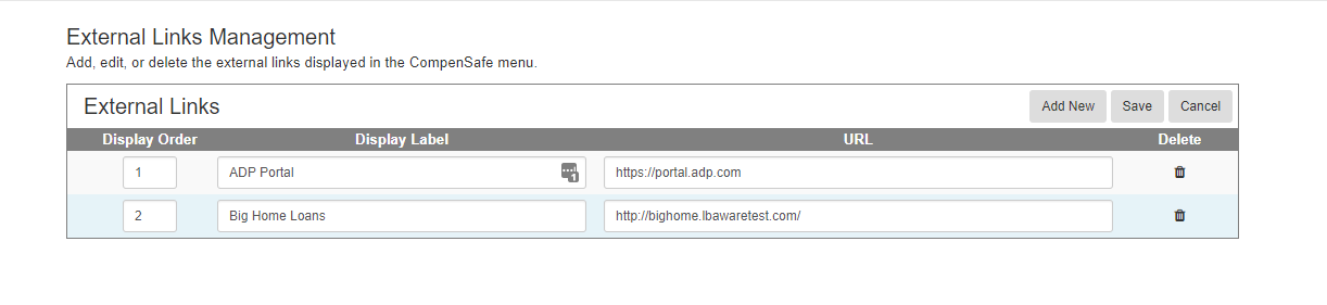 External links Management